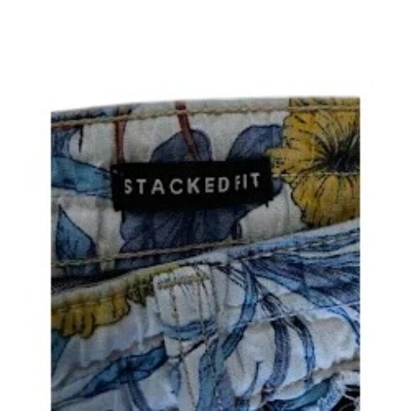 Copper & Rivet Mens Stacked Fit Distressed Floral Jeans 40 - Picture 5 of 6